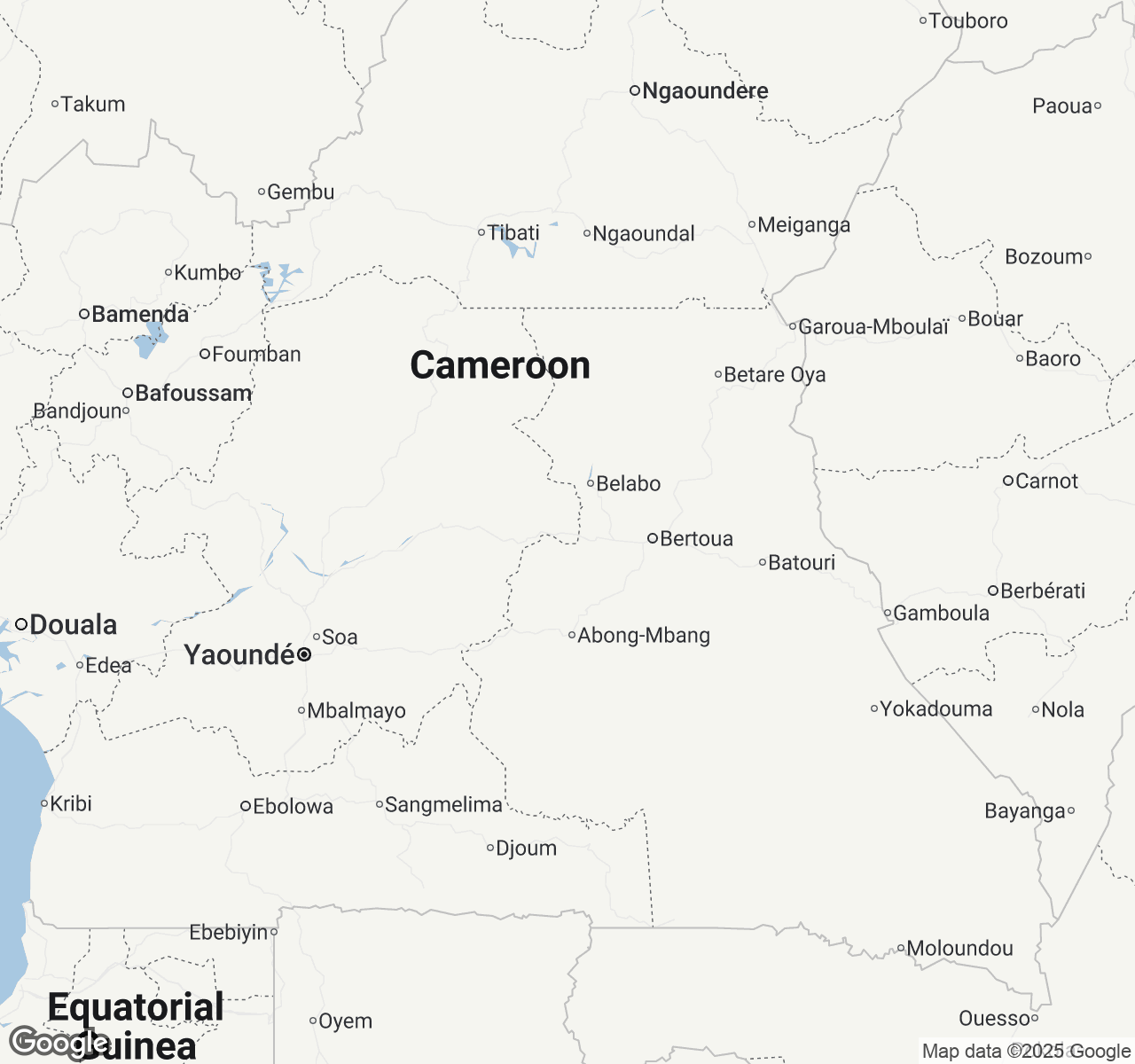 Map of Cameroon